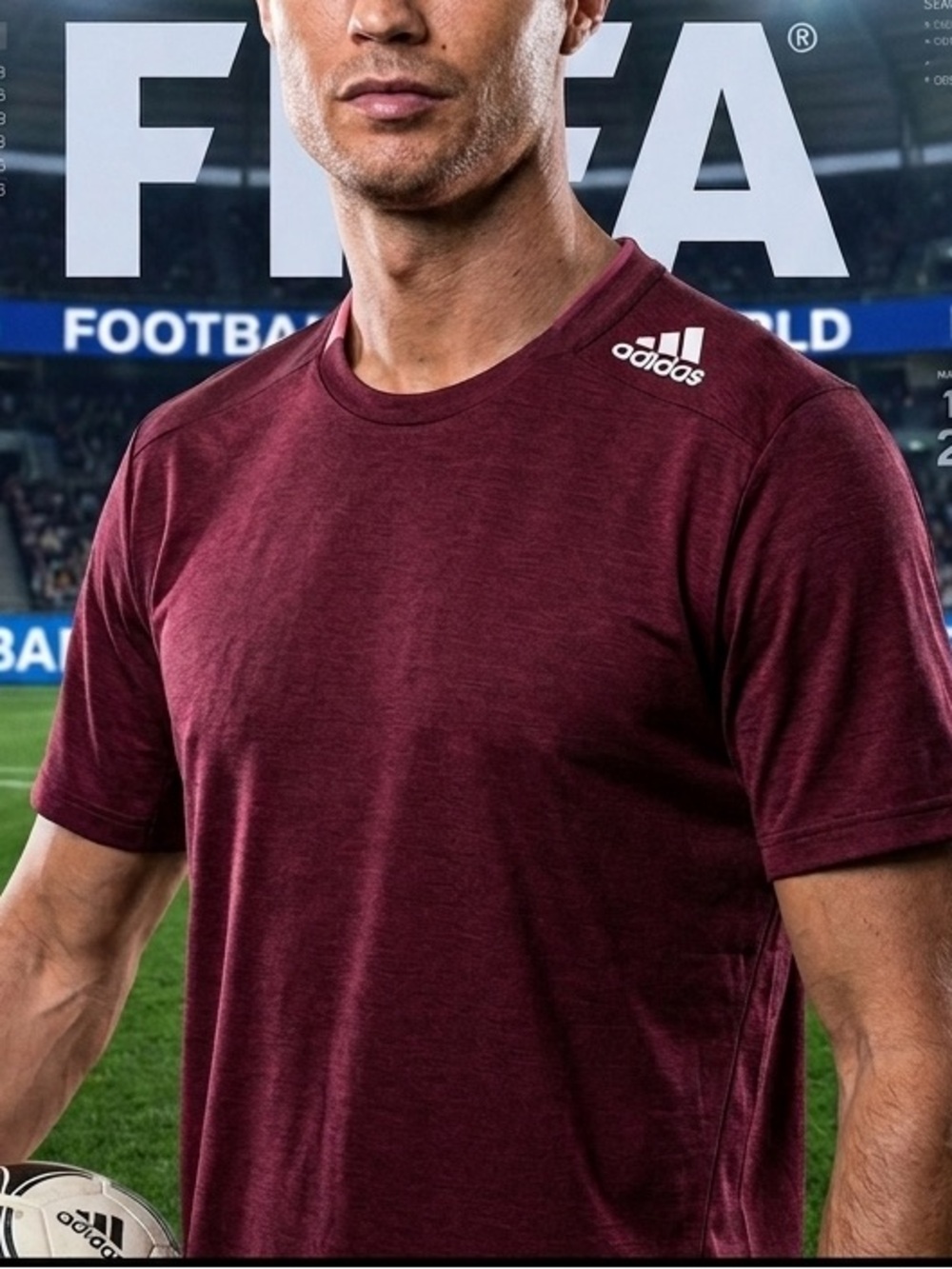 Adidas Men’s Maroon Performance T-Shirt size XL